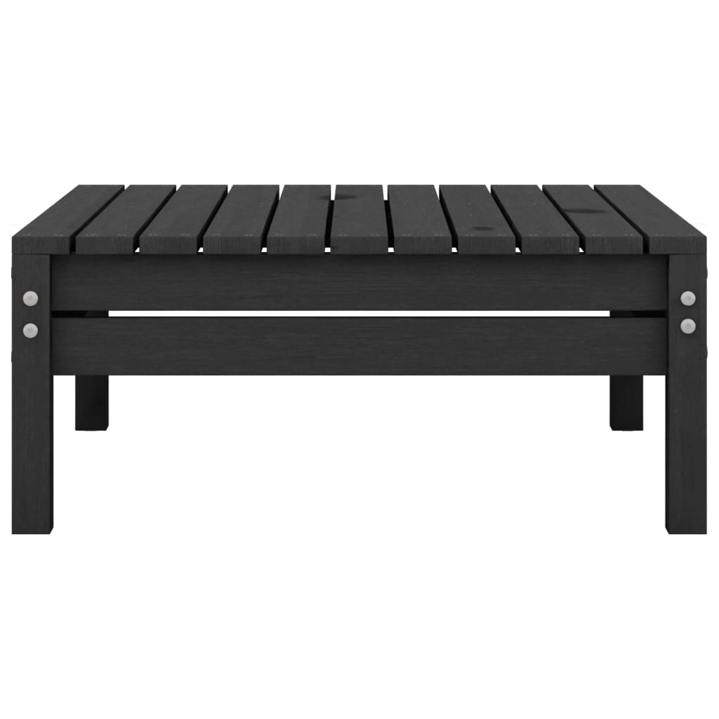 6-tlg. Garten-Lounge-Set Schwarz Massivholz Kiefer
